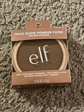e.l.f. Halo Glow Powder Filter Pressed Powder Rich Warm Shade New Blur Skin